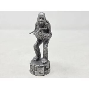 STAR WARS 2005 SAGA EDITION CHESS SET REPLACEMENT SILVER CHEWBACCA KNIGHT